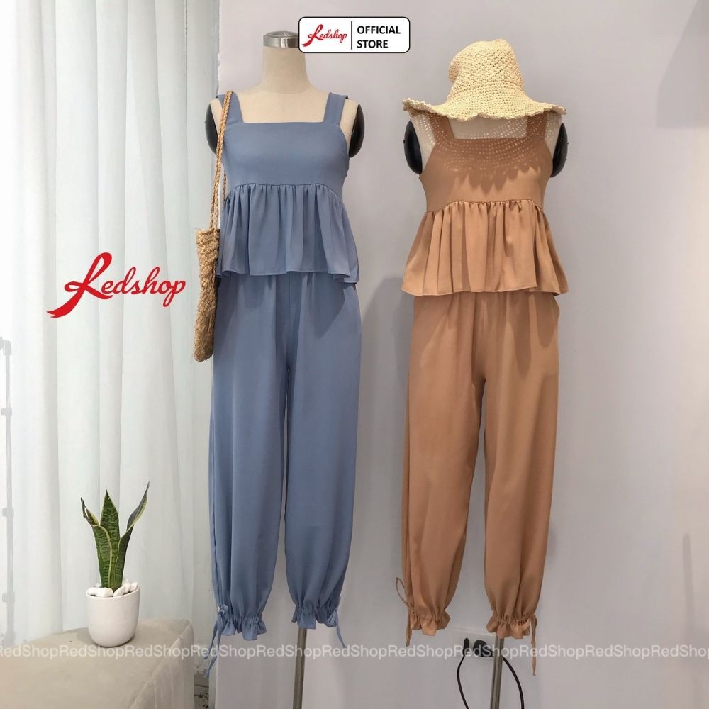 Set Đồ Nữ Bộ Quần Áo 2 Dây Mix Quần Dài Rút Dây Xinh Xắn REDSHOP | BigBuy360 - bigbuy360.vn