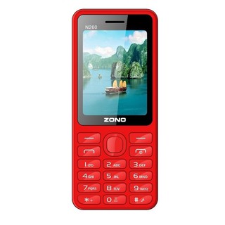 ĐIỆN THOẠI DI ĐỘNG ZONO N260 ĐỎ MÀN HÌNH 2.4 INCH- BẢO HÀNH 12 THÁNG