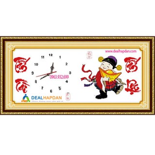 Tranh thêu đồng hồ 222476