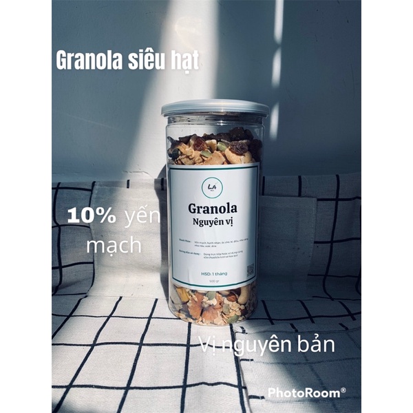 Granola nguyên vị siêu hạt 10% yến mạch