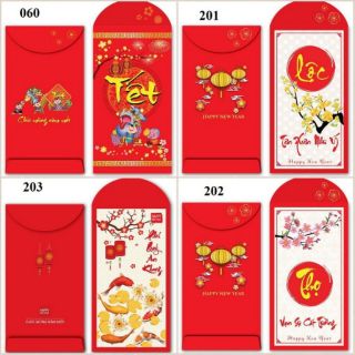 Set 120 bao lì xì truyền thống cỡ lớn