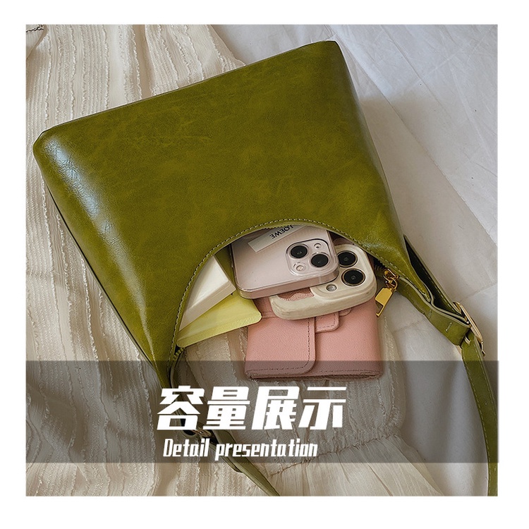 Túi Xách JASMIN NOIR Da PU Đeo Chéo Hình Bán Nguyệt Đơn Giản Cho Nữ