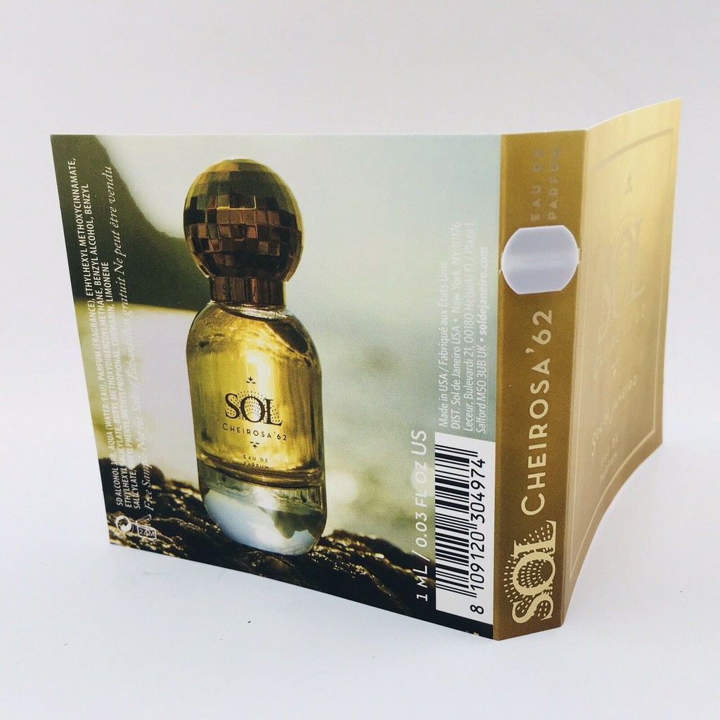 Mini- Mẫu thử nước hoa Sol Cheirosa '62 1ml