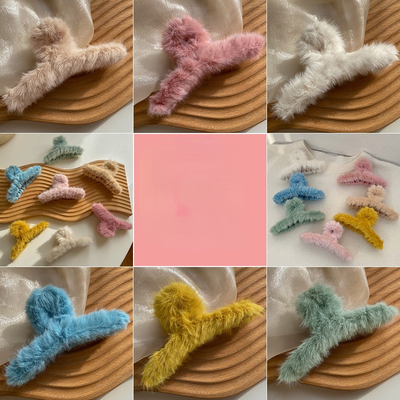 Korean autumn and winter fashion hair clip crocodile clip women