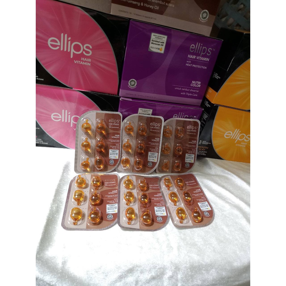 Vitamin Dưỡng Tóc Ellips (Vỉ 6 viên)