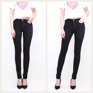 Quần jean đen xước mềm nhẹ
