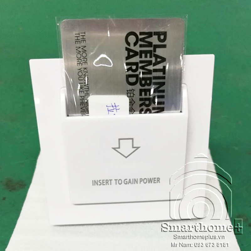 Công Tắc Thẻ Từ Khách Sạn Hình Vuông Công Suất Lớn 60A SHP-KS7 -