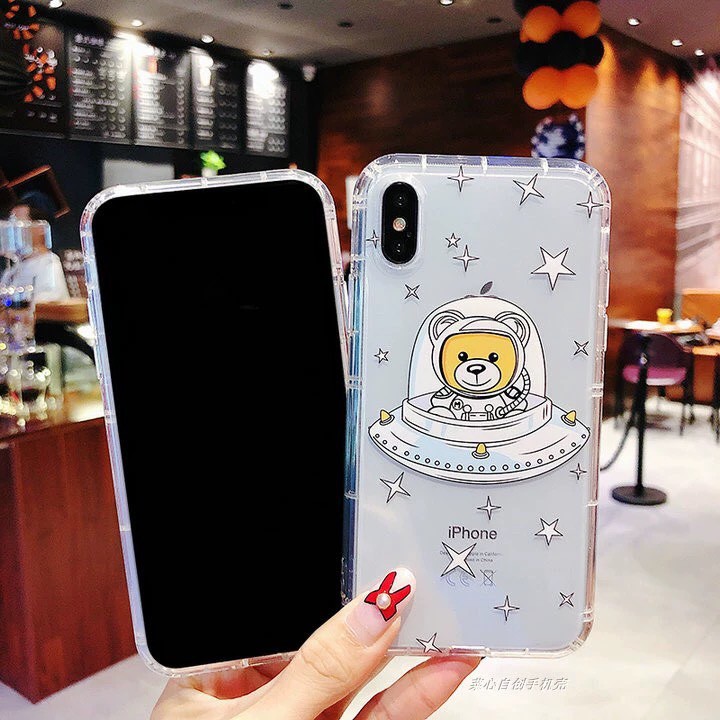 Ốp lưng iph one trong suốt Toy cho iph one 6 s plus 7 8 plus Xr X s max 11 11 pro max 12 mini 12 pro max se2