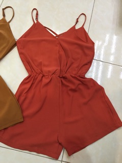 Jumpsuit (jum) 2 dây chất đũi Hàn