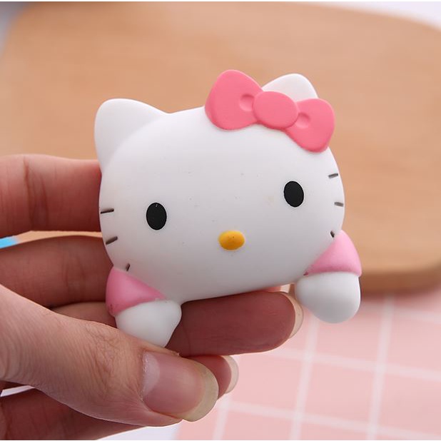 Miếng dán trang trí công tắc XIAODUOJIAJU 3d365 hình mèo kitty dễ thương