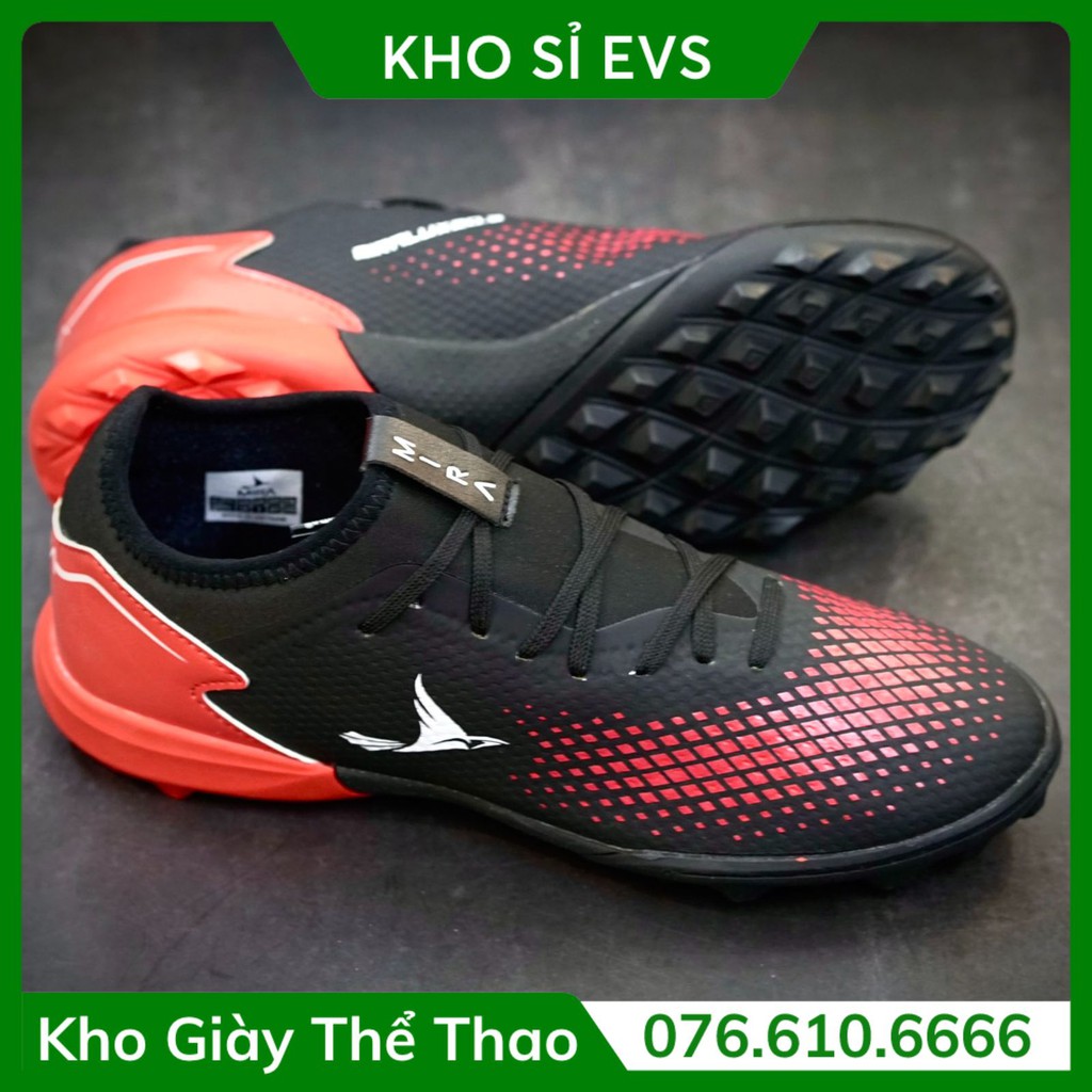 Giày đá bóng thể thao nam Mira Lux 20.3 Đen form mềm, giày đá banh cỏ nhân tạo ưu việt - 2EV