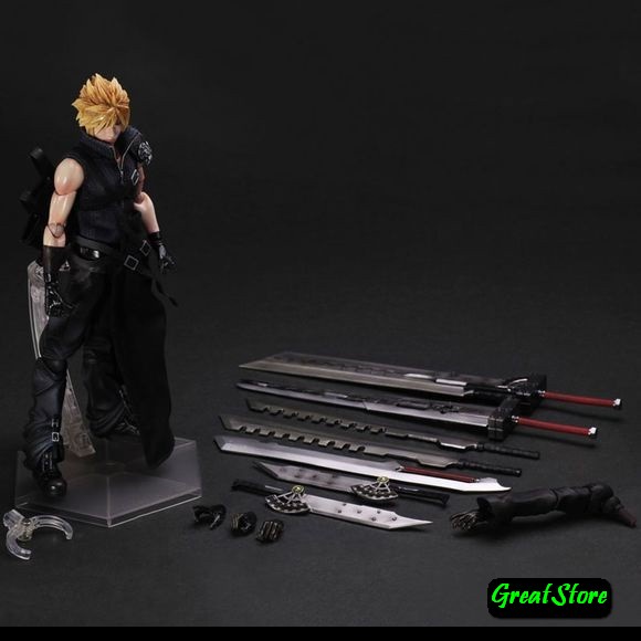 ( SẴN ) MÔ HÌNH FINAL FANTASY VII NO 7 CLOUD STRi PAK FIGMA FIGURE CỬ ĐỘNG ĐƯỢC