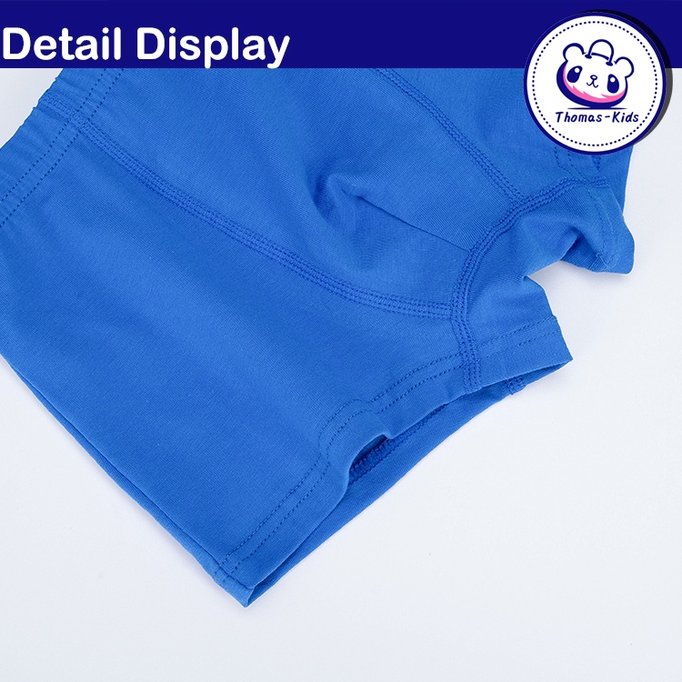 [THOMAS KIDS] Bộ 5 Quần Lót Boxer In Chữ Số Ngôi Sao Bóng Đá Cho Bé Trai 3-12 Tuổi