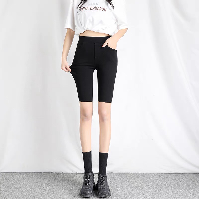Quần Legging lửng đùi Forgirl nâng mông co dãn quần ngố nữ cao cấp