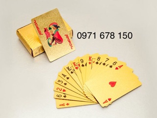 Bộ bài mạ vàng 24k