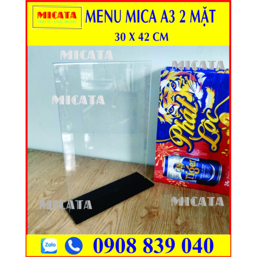 MENU MICA A3 30X42 CM