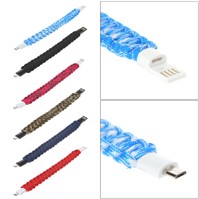 Dây Cáp Sạc / Truyền Dữ Liệu Micro USB Chống Mài Mòn Thiết Kế Nhỏ Gọn Thông Dụng