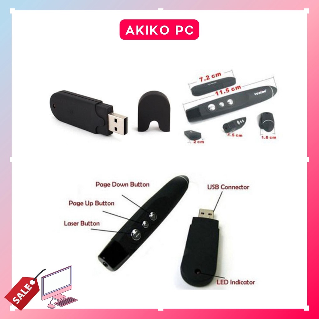 Bút trình chiếu slide Vesine Arigato VP101 Logitech R400 mới 100% bảo hành nhanh gọn tại AKIKO AKVP01