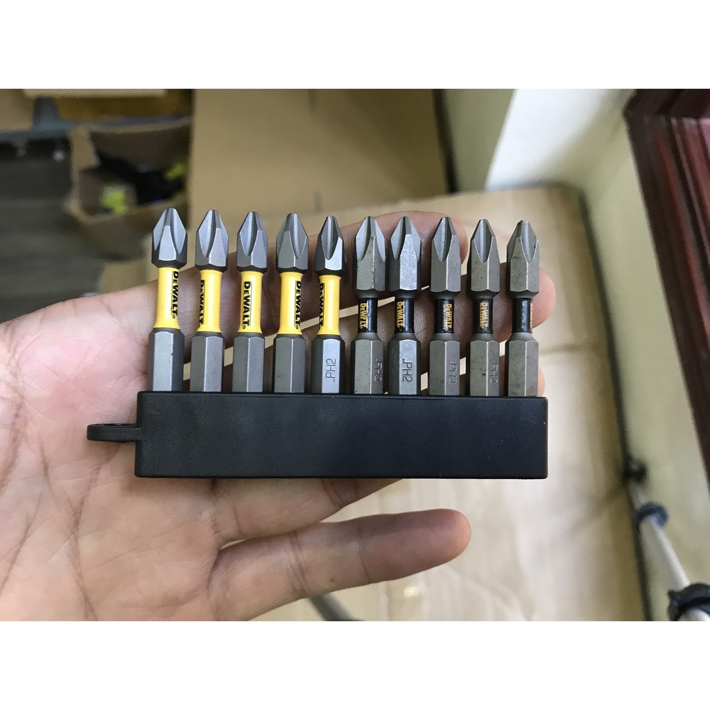Bộ 10 Mũi Vít Dewalt Hàng Nhập Mỹ Ph2 - 5cm