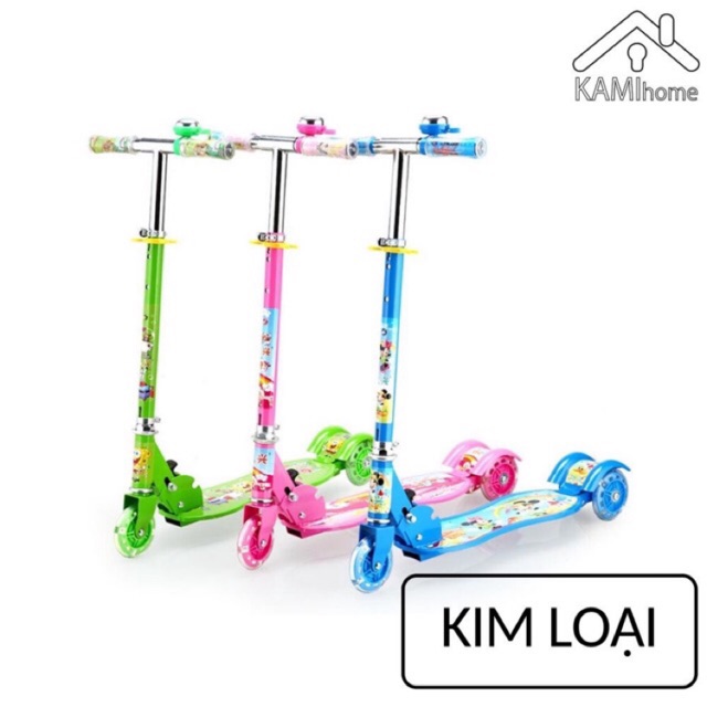 Xe trượt scooter thép cho bé ( còn Hồng)