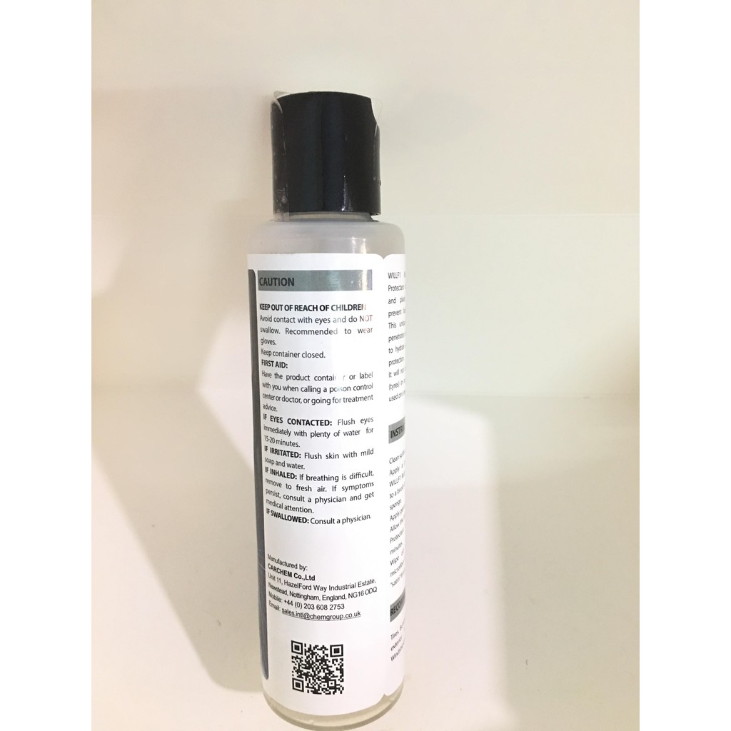 Chất Bảo Dưỡng Nhựa Và Vỏ Cao Su Luôn Đậm Màu WillF1 Rubber & Plastic Protectant 160 ml