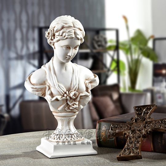 Tượng Hy Lạp La Mã cô gái hoa hồng cao 23cm trang trí nhà cửa , cửa hàng