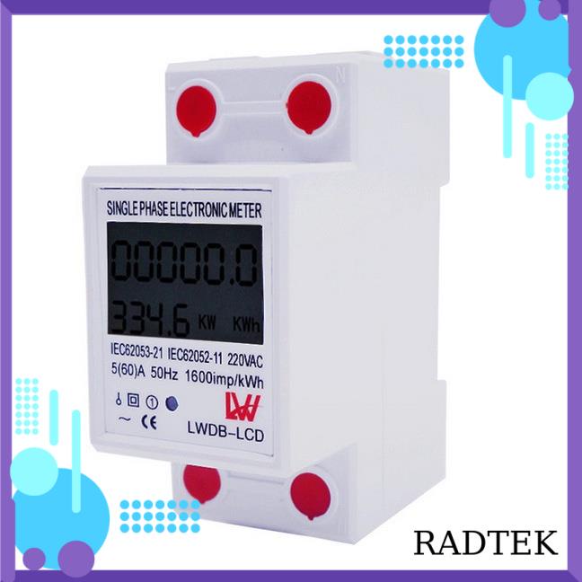 Thiết bị đo công suất điện tiêu thụ Kwh AC 220V 1500W LW công tơ điện tử đồng hồ điện