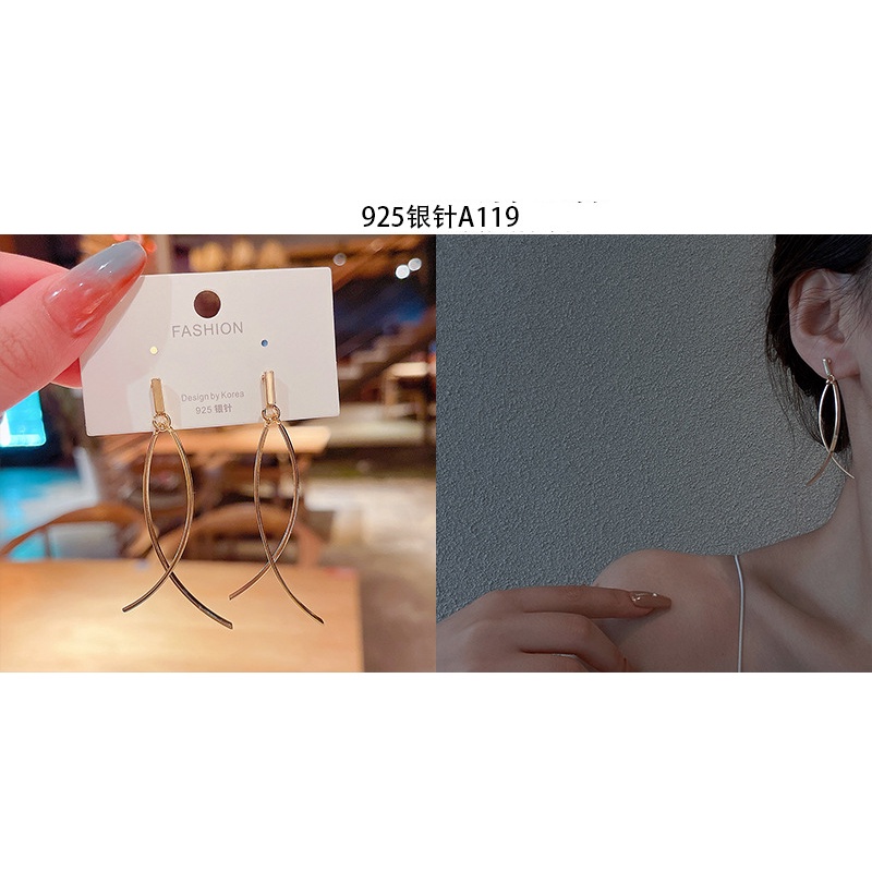 Khuyên Tai Hình Bông Hoa Đính Ngọc Trai Phong Cách Hàn Quốc Mới