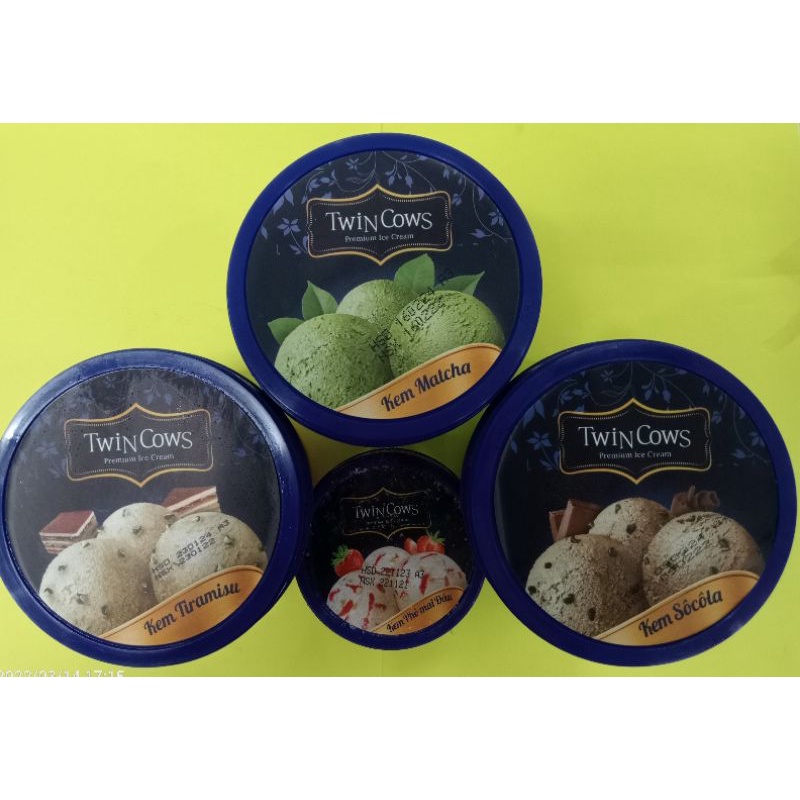 Kem Vinamilk Twin Cows 450ml Cao Cấp 4 vị Vị