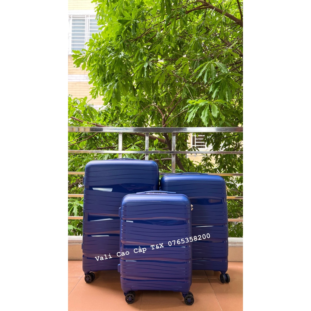 Vali kéo Vali du lịch Nhựa PP Cao Cấp Siêu Bền Chắc size 20/24/28 Bảo hành 5 năm