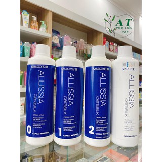 THUỐC UỐN TÓC CAO CẤP TƠ TẰM ALLISSIA SELECTIVE CHÍNH HÃNG Ý 1000ML X 2
