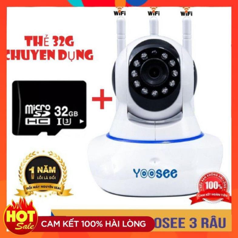 [Chính hãng] CAMERA IP YOOSEE 360, QUAN SÁT RÕ NGÀY VÀ ĐÊM, KÈM THẺ NHỚ