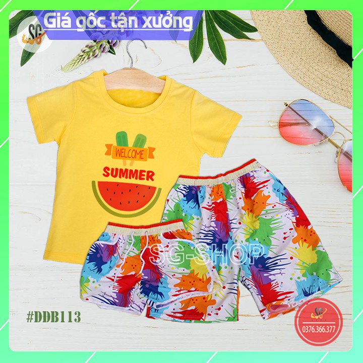 Quần Áo Tắm Biển Cao Cấp - Đủ Size Nam Nữ (DDB113) Áo thun giá sỉ