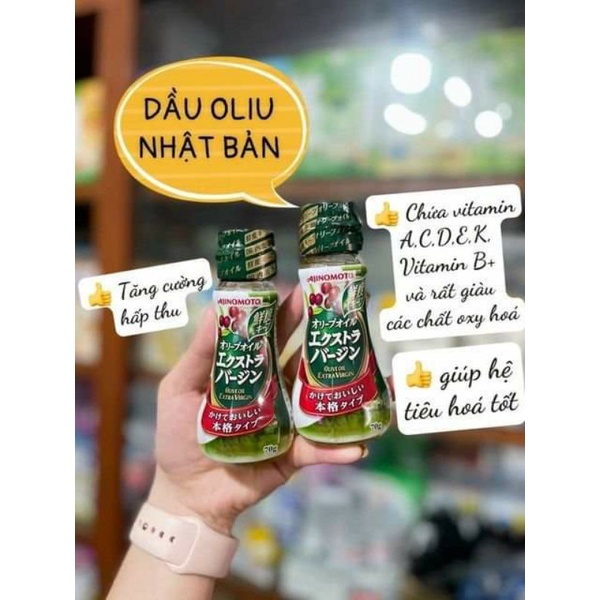 Dầu oliu Ajinomoto Extra Virgin Nhật Bản