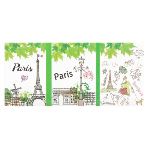 Sổ Giấy Note Paris (6 Xấp) - Mẫu 1