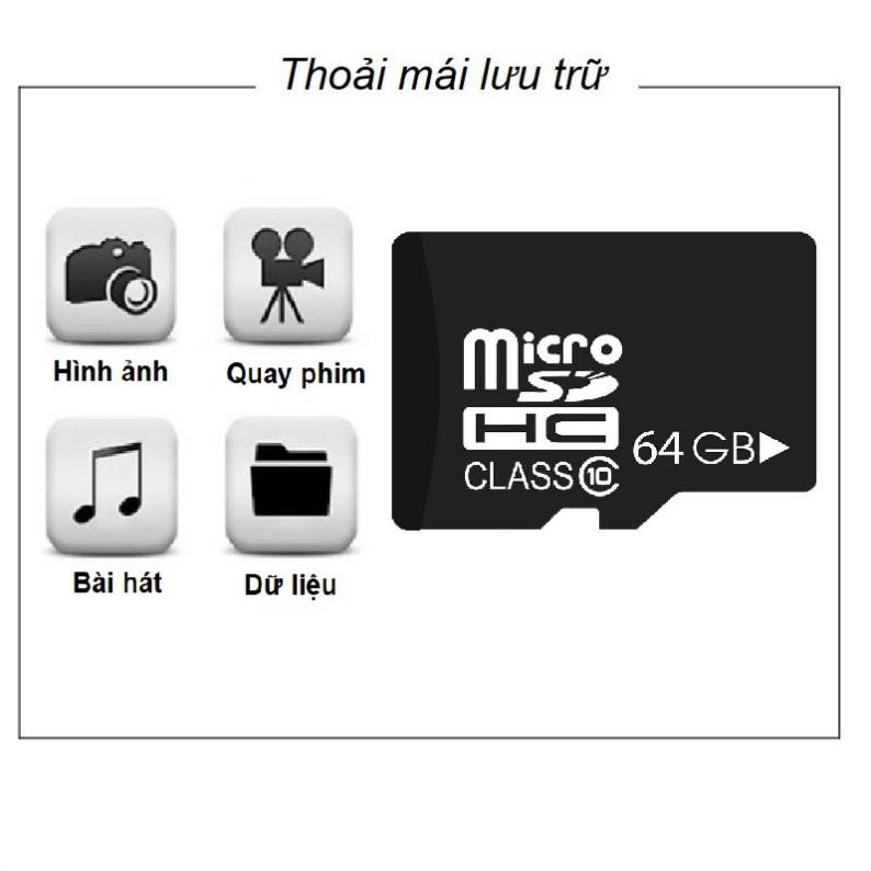 Thẻ nhớ 64G Class10 microSDHC  tốc độ cao chuyện dụng cho Camera IP wifi, Smartphone, loa đài, BH 2 năm 1 đổi 1 | BigBuy360 - bigbuy360.vn