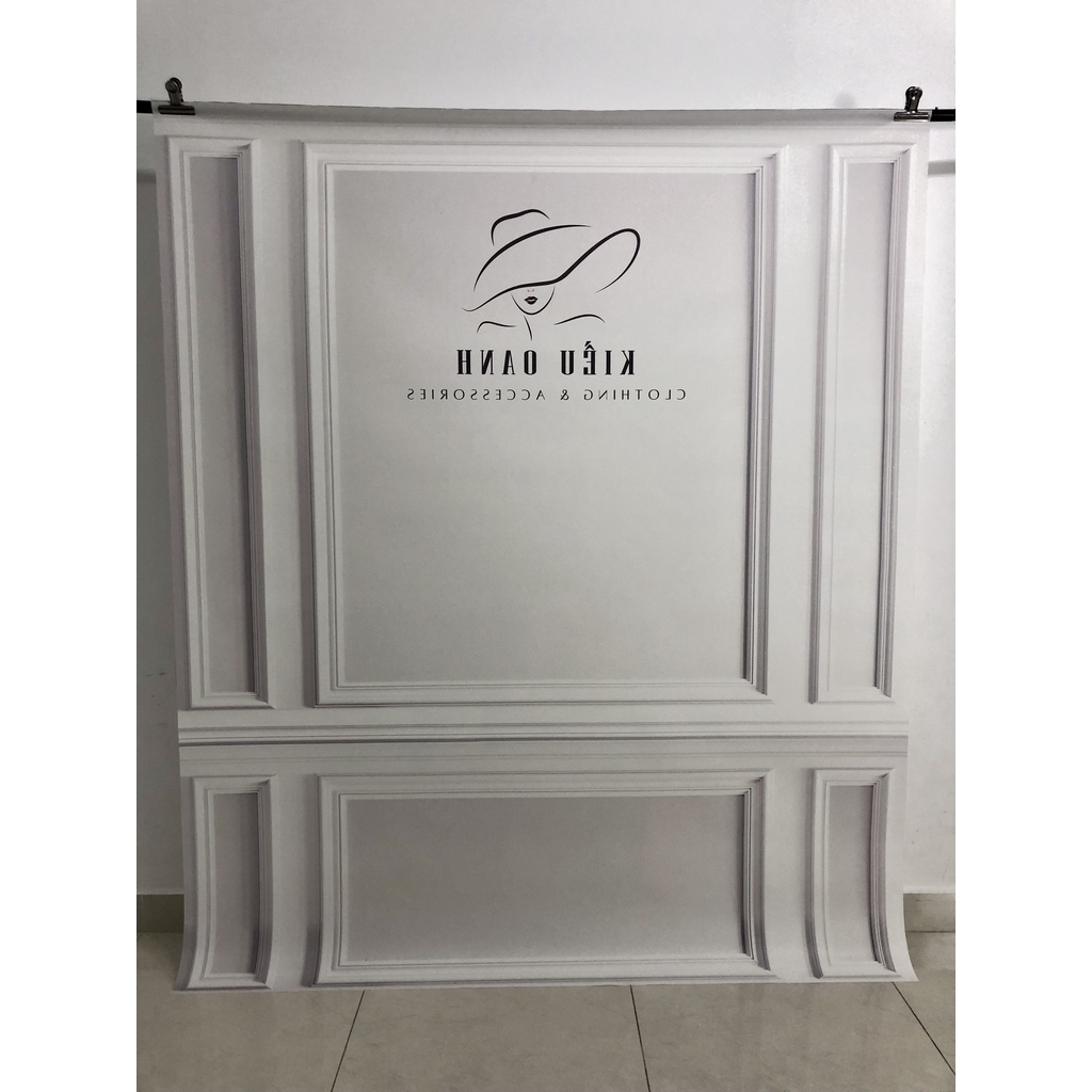 Phông Nền Chụp Ảnh và Livestream Màu Trắng Đơn Giản Hot Nhất 3D 5D