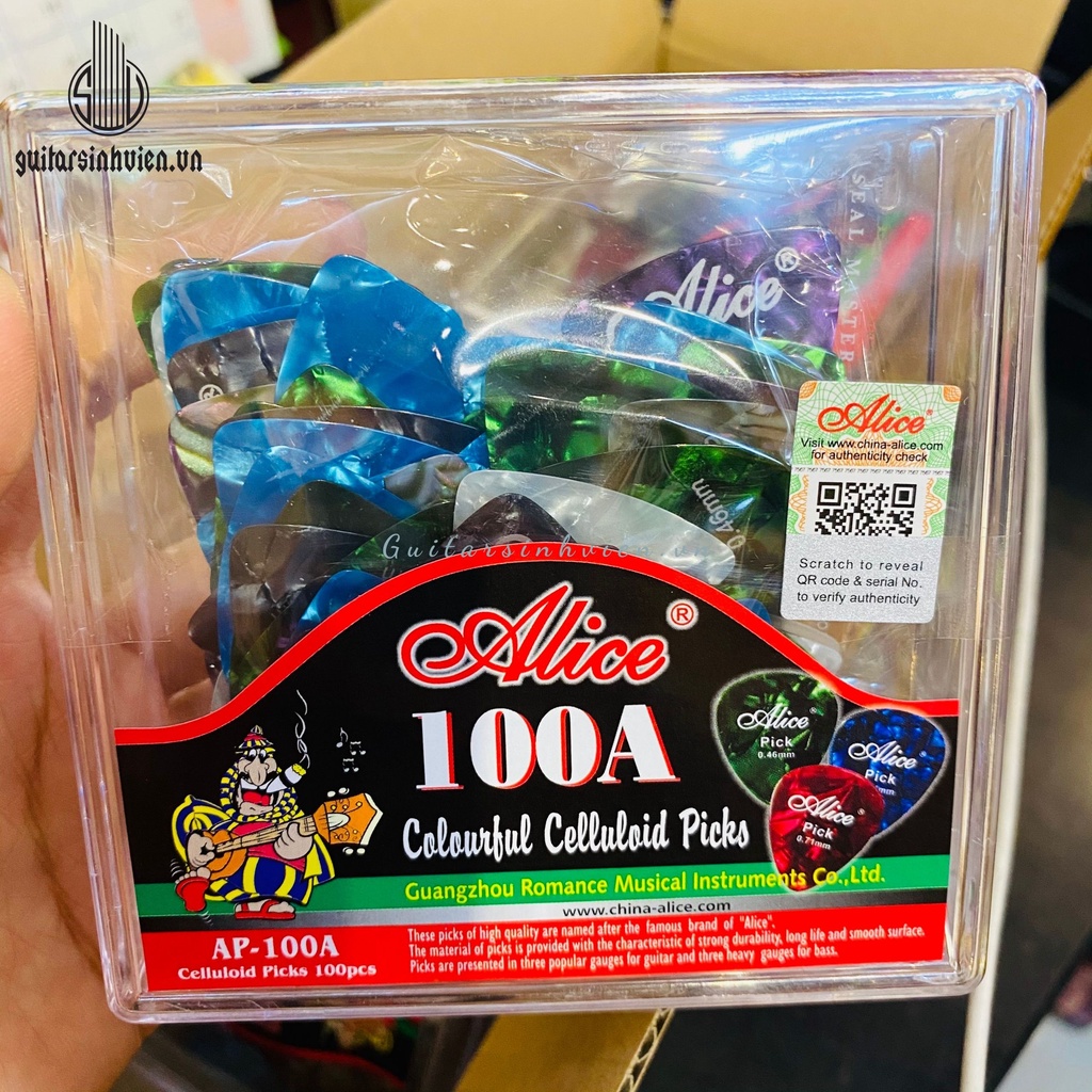 Pick gảy đàn guitar Alice nhiều size