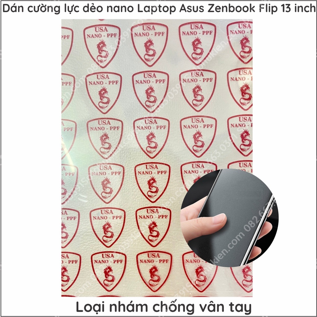 Dán cường lực dẻo nano Asus Zenbook Flip 13 inch (13'3) UX 363EA UX363 trong suốt chống vỡ