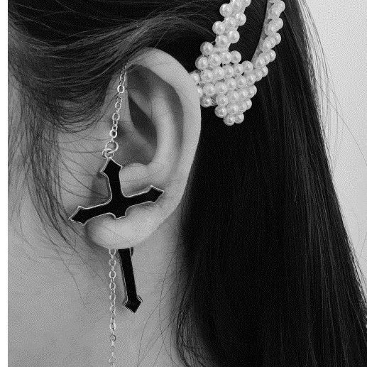 Khuyên Tai Thánh Giá B834 Phong Cách Retro