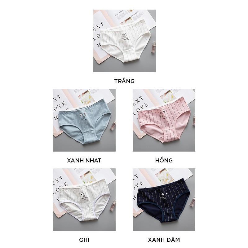 Quần lót nữ cotton cao cấp in hình đáng yêu dễ thương QL35 | BigBuy360 - bigbuy360.vn