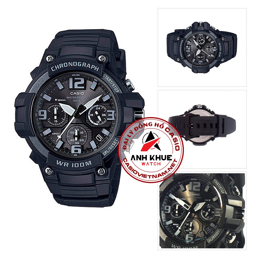 Đồng Hồ Casio Nam MCW-100H-1A3VDF - Thiết kế Thể Thao - Khả năng chống nước 100m