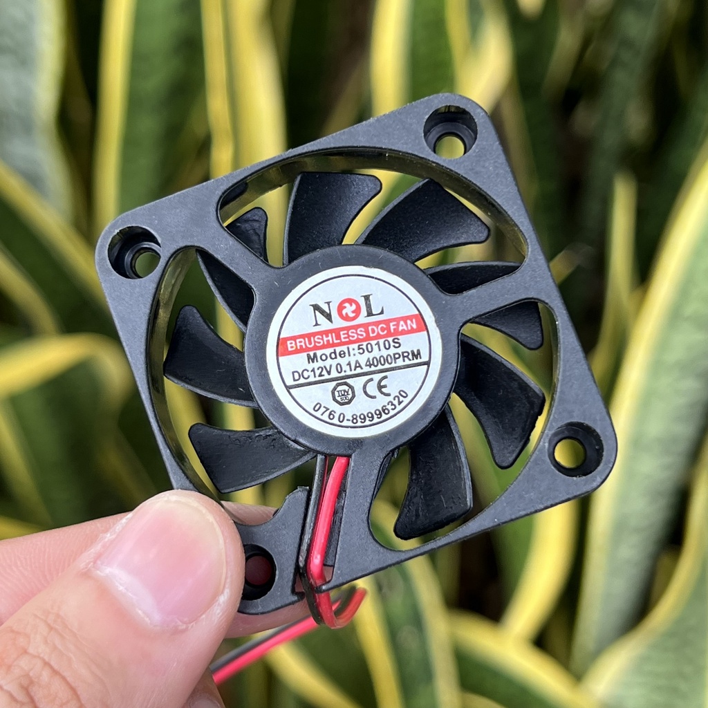 Quạt tản nhiệt 5010 50x50x10 4010 40x40x10 12V 24V DC 1.2W quay siêu êm