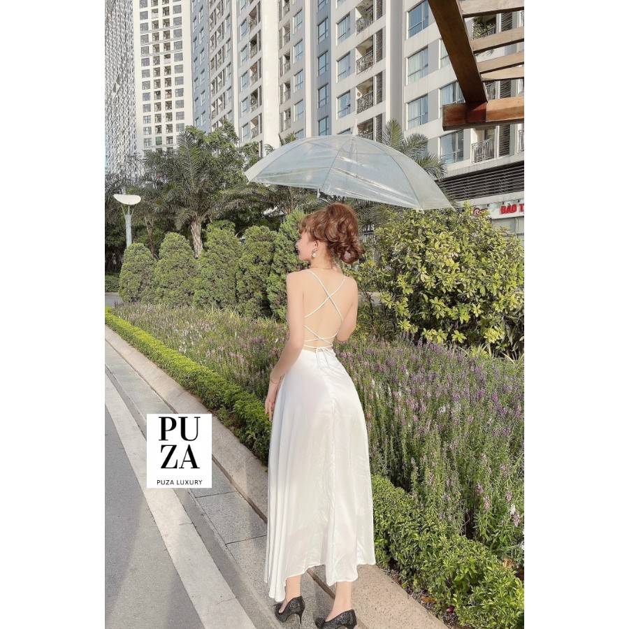 Váy 2 dây thiết kế,váy 2 dây body chất lụa mềm mát xinh đẹp