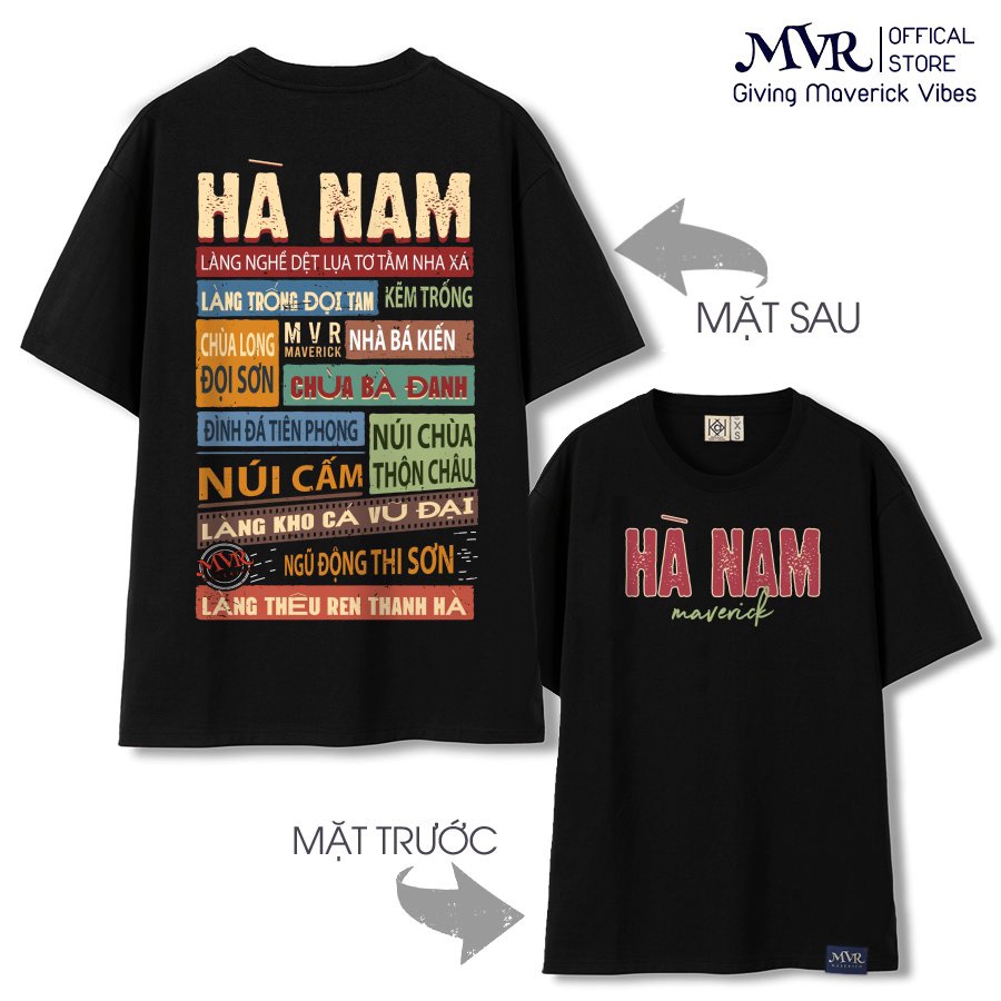 Áo thun người Hà Nam quê hương Ha Nam ao cặp gia đình form rộng Unisex phông cotton mát fact under localbrand MVR BB4140