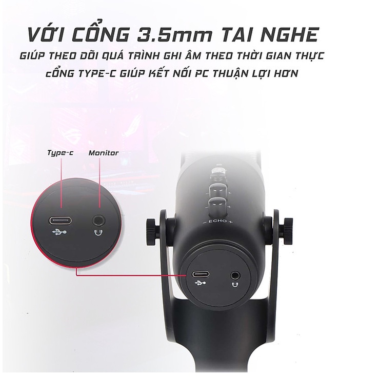 Mic Thu Âm MTMax Max03 Pro - Sản Phẩm Cho Các Nhà Sáng Tạo Nội Dung không cần sound card - Sử dụng cho laptop, PC