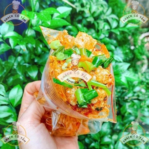 Bánh tráng tóp mỡ phơi sương mỡ hành xé ngũ vị giòn thơm siêu ngon đặc biệt/Snack Cô Tấm