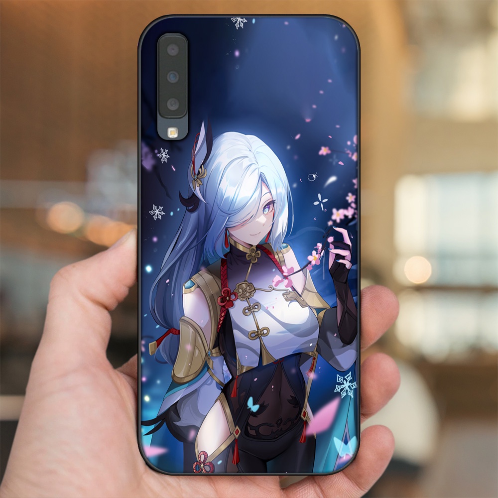 Ốp lưng Samsung A7 2018 viền đen in hình Shenhe Genshin Impact