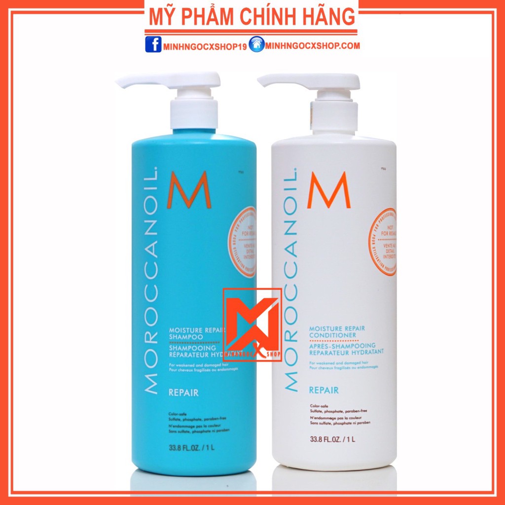 MOROCCANOIL DẦU GỘI XẢ PHỤC HỒI ĐỘ ẨM MOROCCANOIL REPAIR 1000ML CHÍNH HÃNG