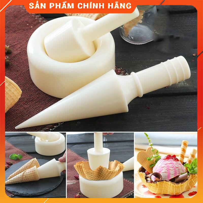Dụng Cụ Tạo Hình Bánh Ốc Quế, Bánh Kẹp Cuốn, Phụ Kiện Cuốn Bánh Waffle